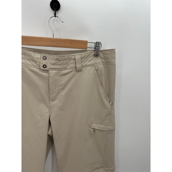 Columbia Women 12S Saturday Trail II Convertible Stretch Pants British Tan Khaki - Picture 6 of 13